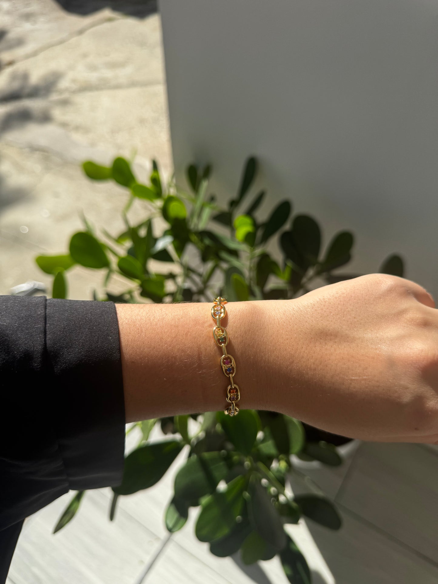 medalla colorida bracelet