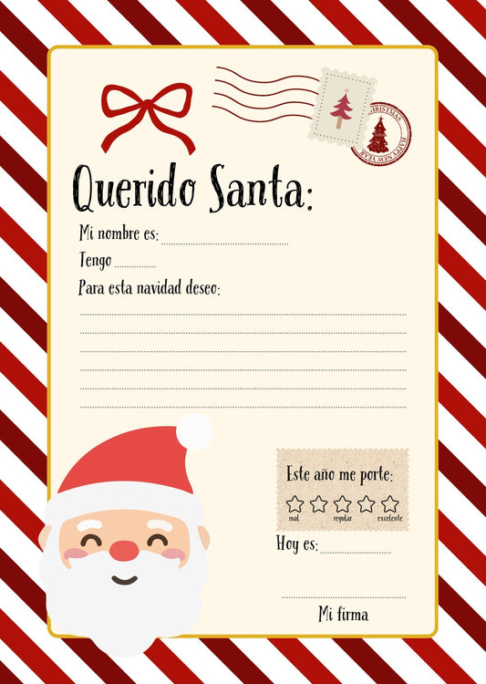 Carta para Santa—¡Descárgala gratis!